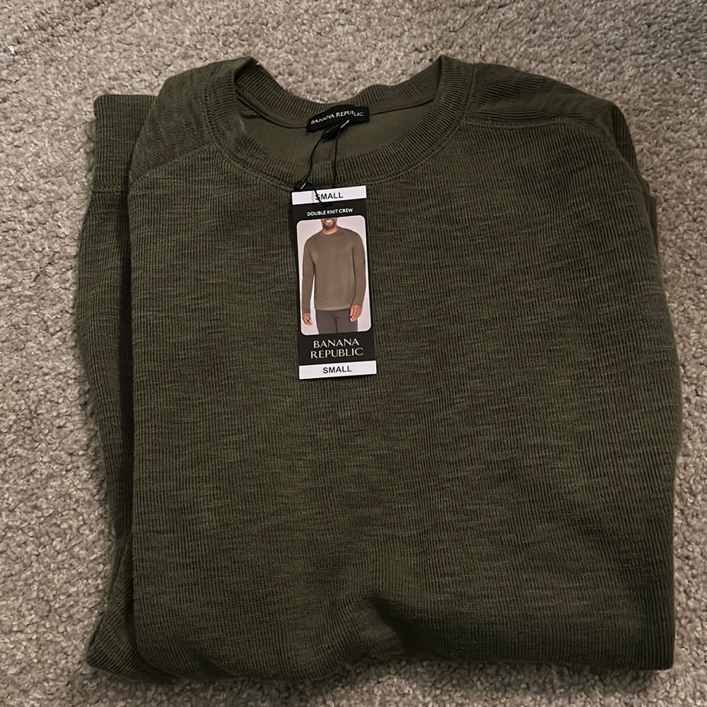 Banana Republic size small double knit crew sweater